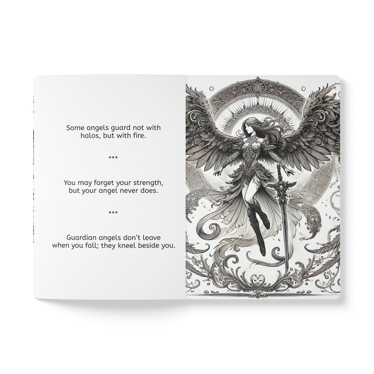 WARRIOR ANGEL - Journal with  an Augmented Reality Experience | Inspiring Notebook with Art & Quotes
