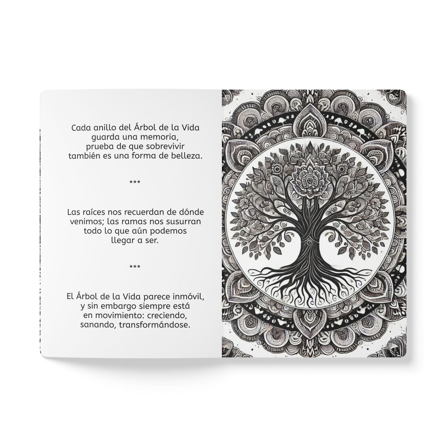 ARBOL DE VIDA - Cuaderno con Realidad Aumentada | con Arte y Frases Motivadoras