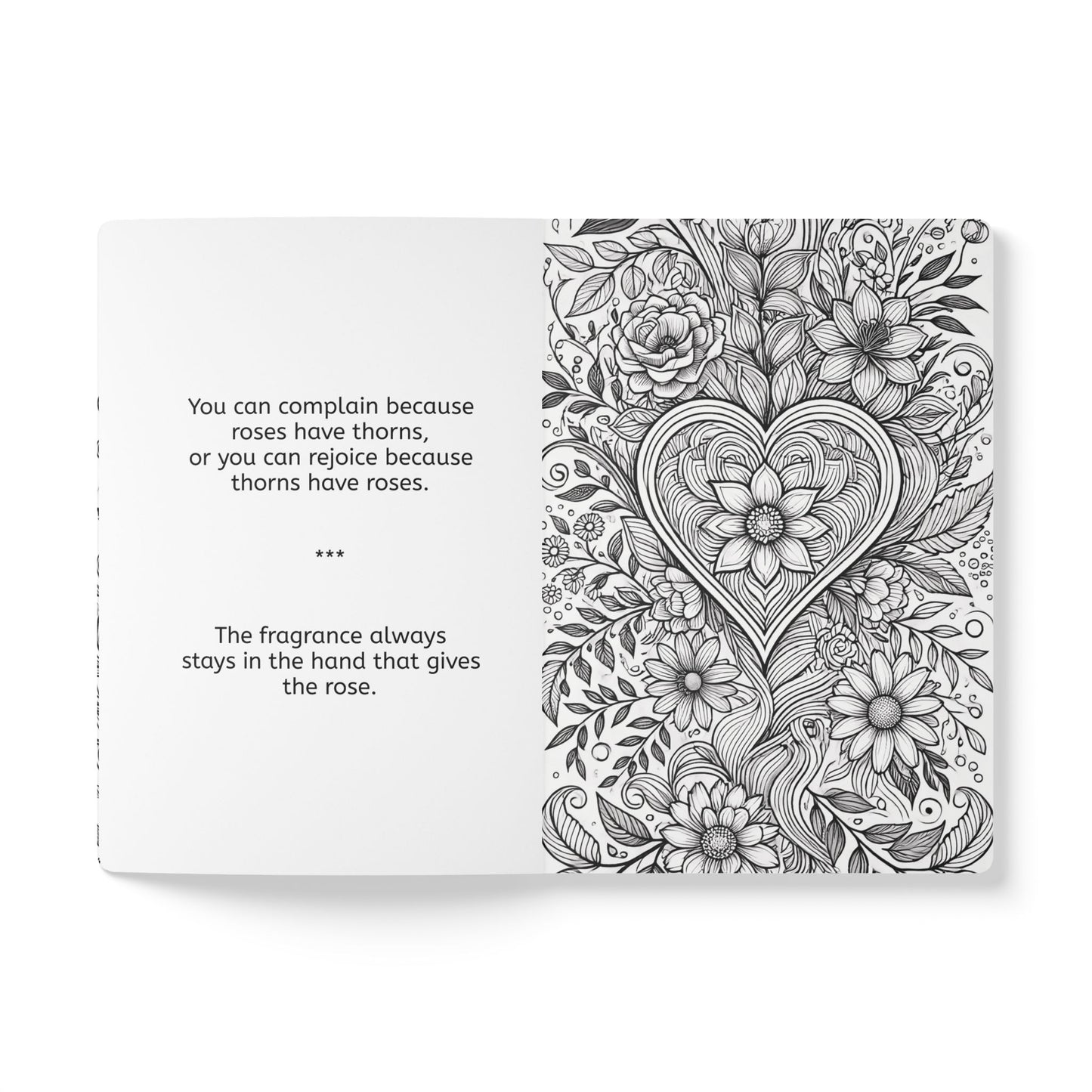 ROSES AND THORNS - Augmented Reality Journal | Inspiring Notebook with Art & Quotes