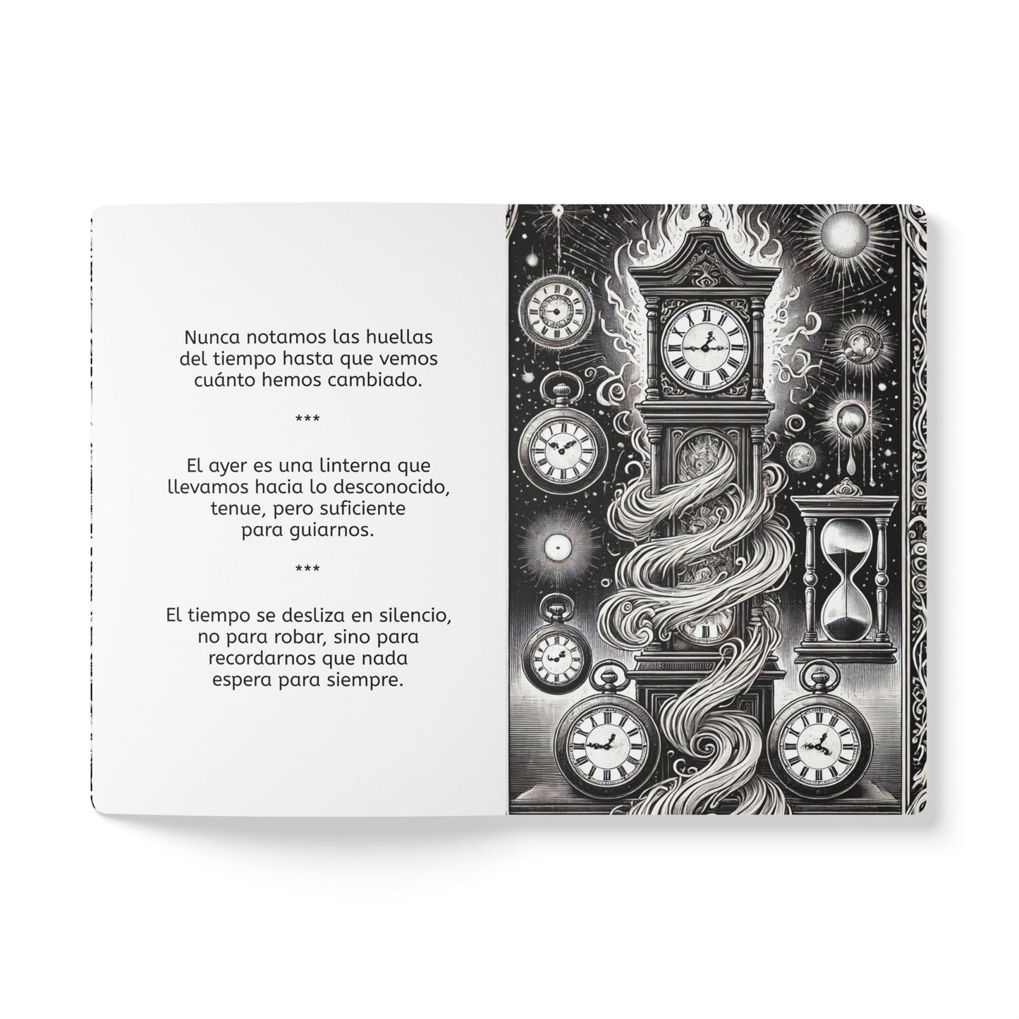 EL PASE DEL TIEMPO - Cuaderno con Realidad Aumentada | Cuaderno Inspirador con Arte y Frases Motivadoras