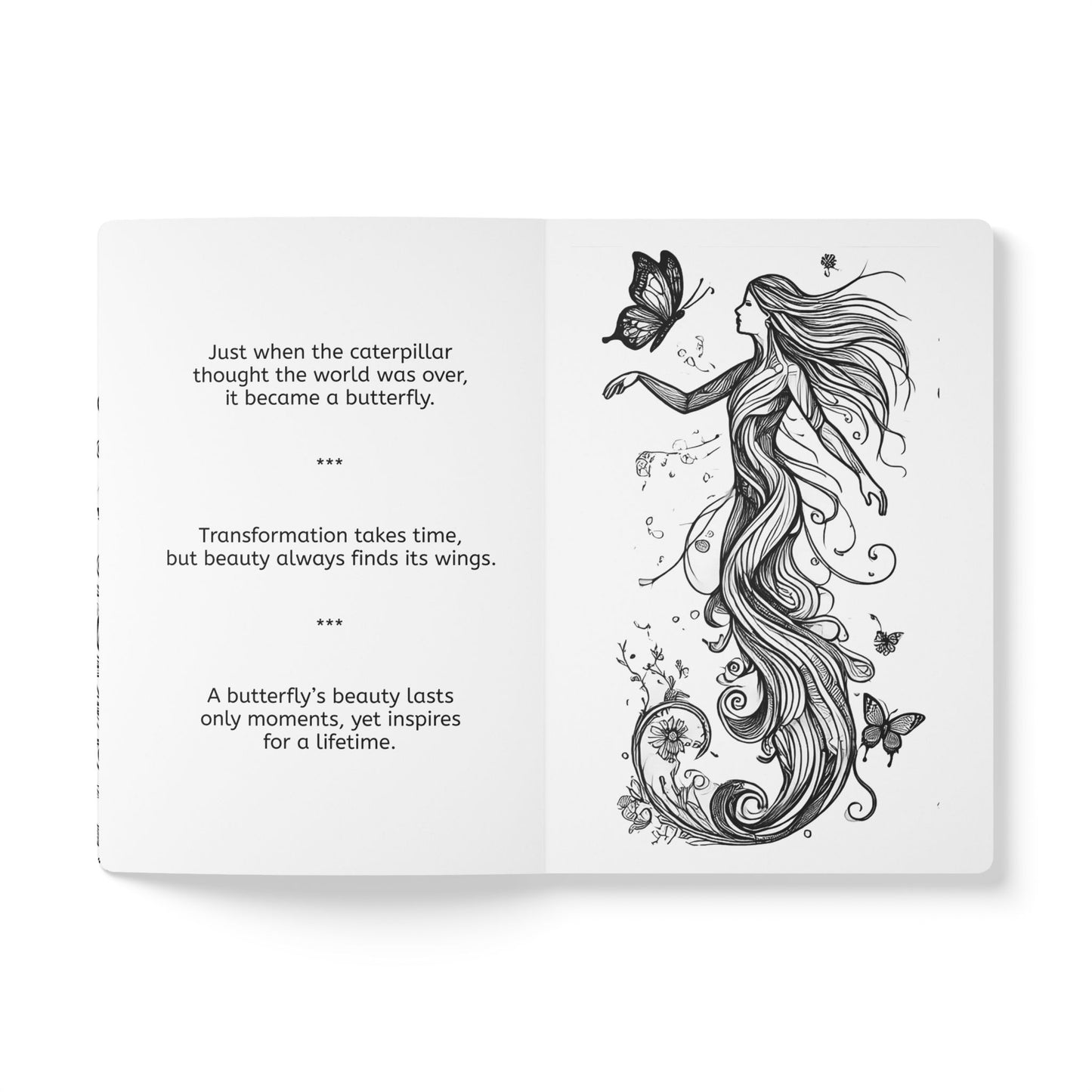 DANCE OF BUTTERFLIES - Augmented Reality Journal | Inspiring Notebook with Art & Quotes