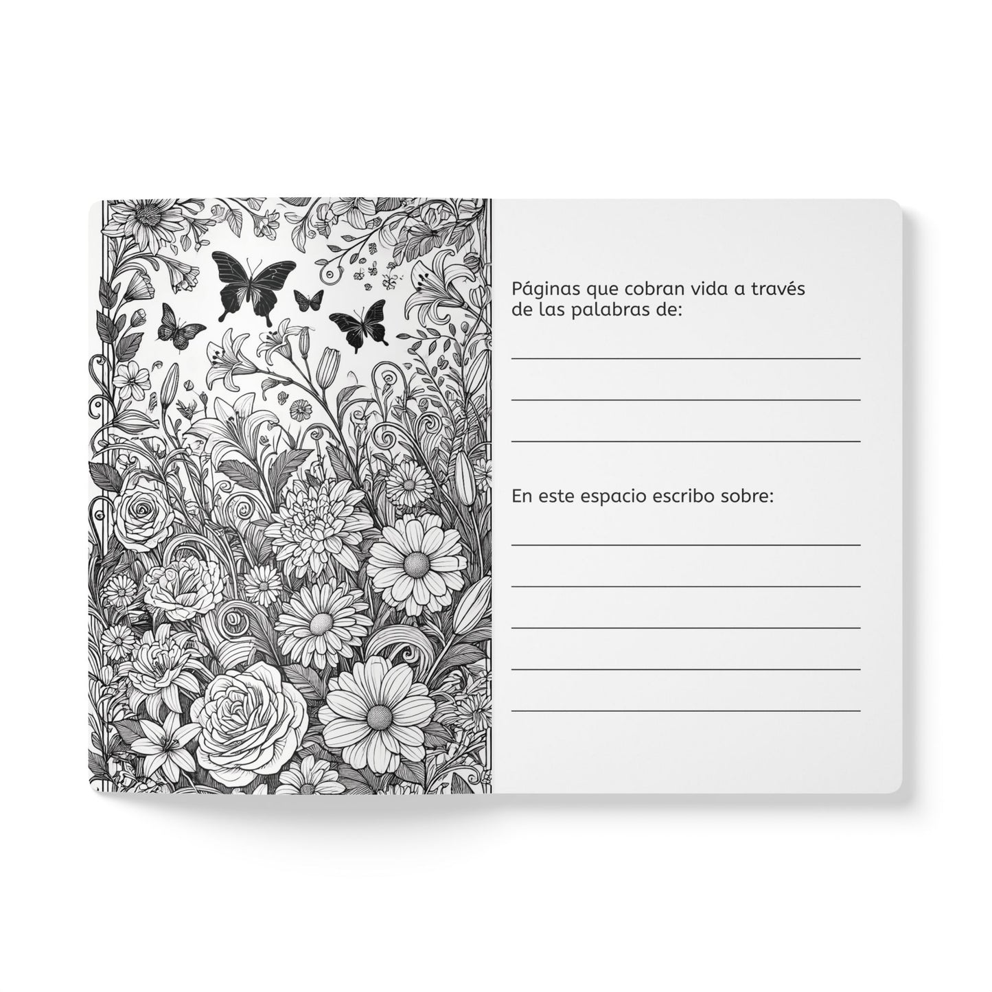 ROSAS Y ESPINAS - Cuaderno con Realidad Aumentada | Cuaderno Inspirador con Arte y Frases Motivadoras