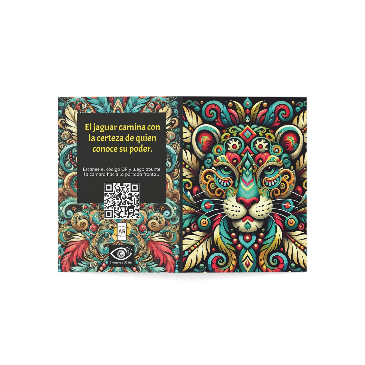 EL ESPÍRITU DEL JAGUAR – Tarjetas de Felicitación con Realidad Aumentada (Set de 1, 10, 30, 50)