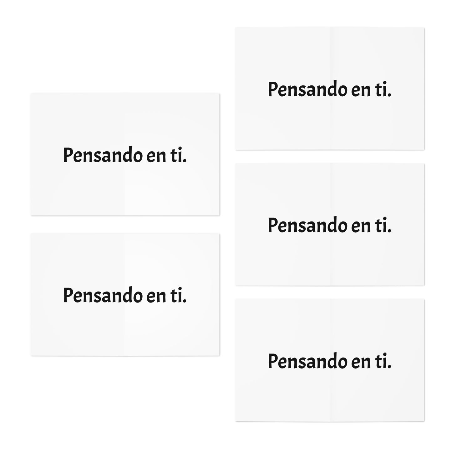 Tarjetas "Pensando en ti" de Múltiples Diseños (Paquete de 5)