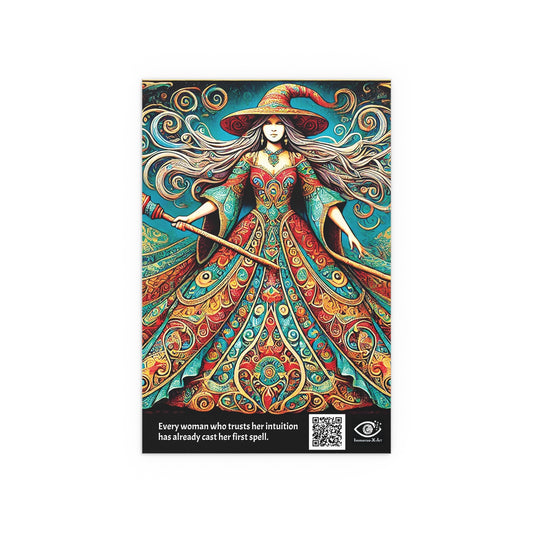 Witch Poster — Colorful Mystic Wall Art for Indoor & Outdoor Decor
