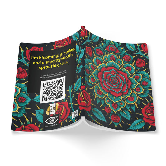 ROSES AND THORNS - Augmented Reality Journal | Inspiring Notebook with Art & Quotes