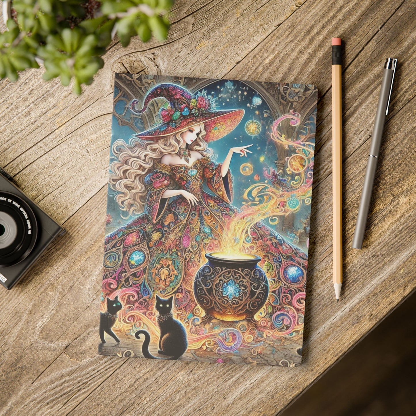 THE WITCH WITHIN / CATS - Notebook with Augmented Reality | Art & Inspiring Quotes