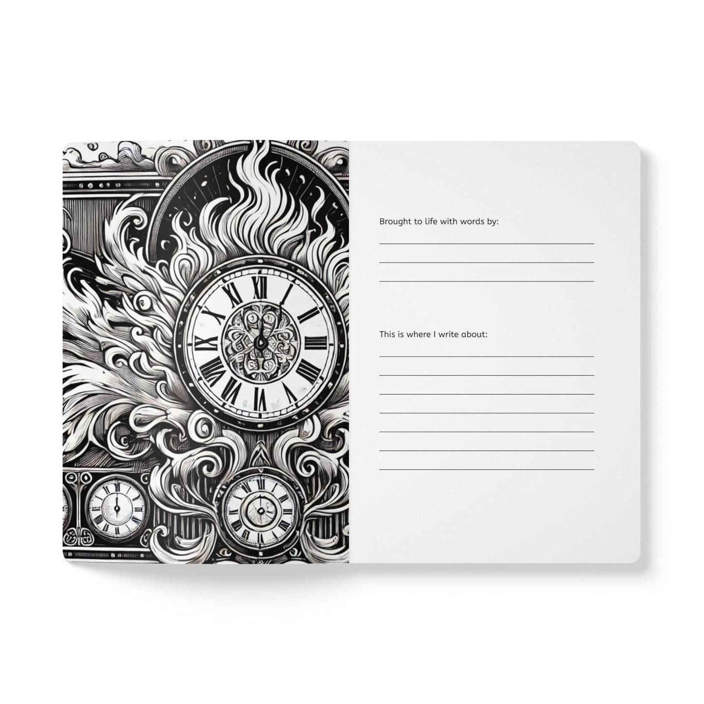 TIME - Journal with  an Augmented Reality Experience | Inspiring Notebook with Art & Quotes
