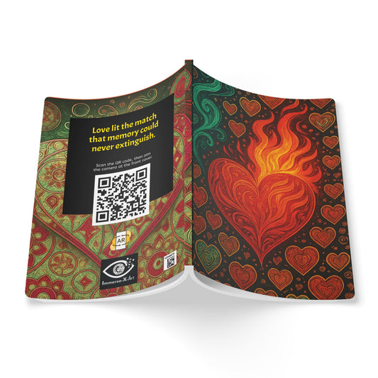 HEART ON FIRE - Journal with  an Augmented Reality Experience | Inspiring Notebook with Art & Quotes