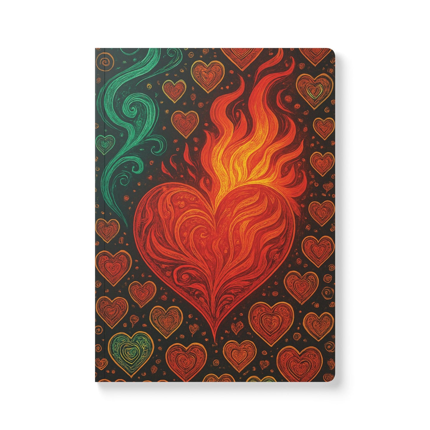 HEART ON FIRE - Journal with  an Augmented Reality Experience | Inspiring Notebook with Art & Quotes