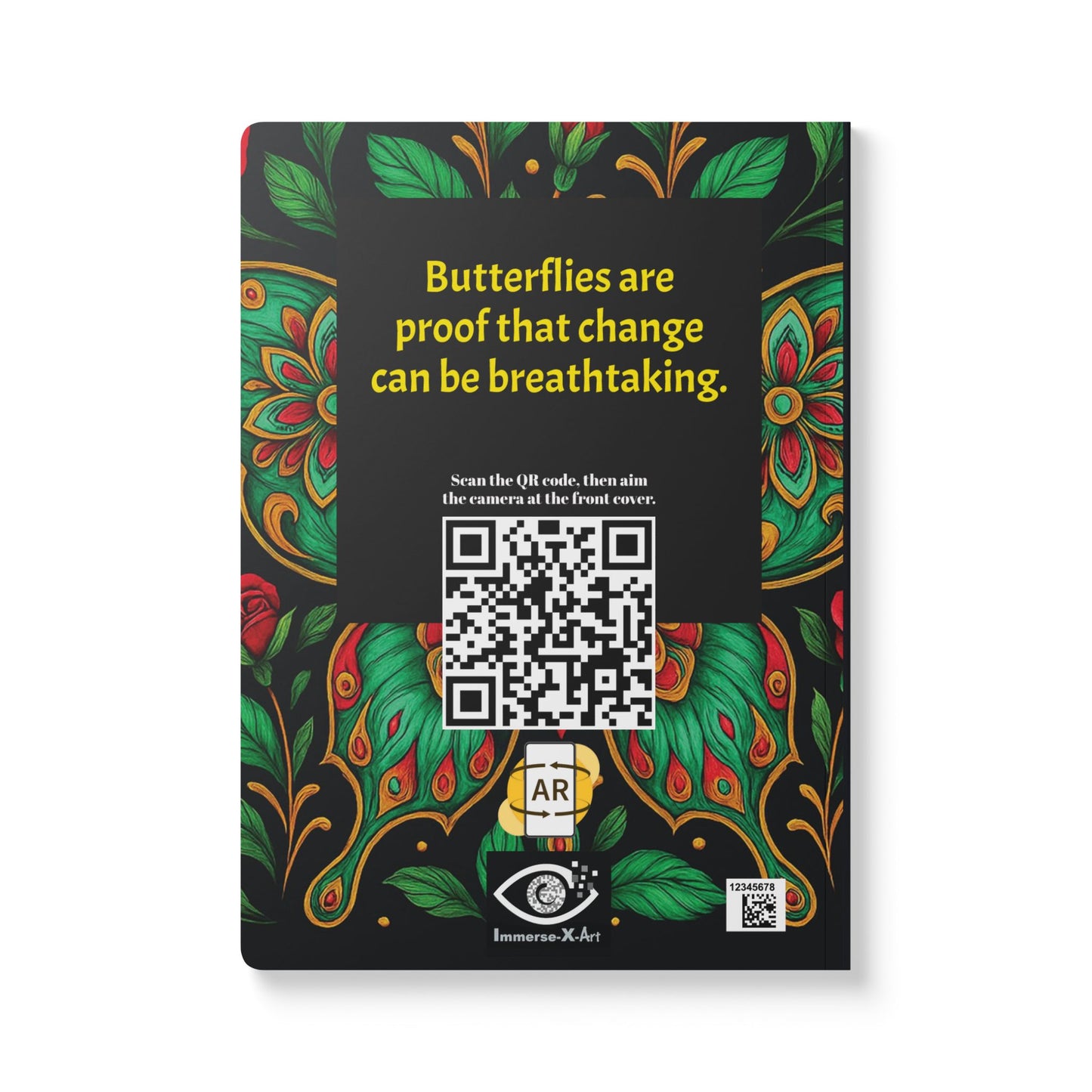 DANCE OF BUTTERFLIES - Augmented Reality Journal | Inspiring Notebook with Art & Quotes