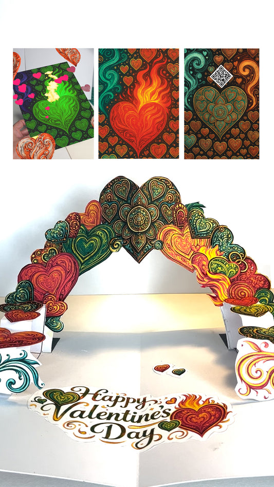 Happy Valentine DIY Pop-Up Card with AR Experience - DIGITAL DOWNLOAD